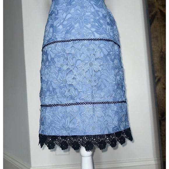 Warehouse Scallop hem Luxe Lace lined Occassion party Dress size us 2 uk 6 - Picture 5 of 10